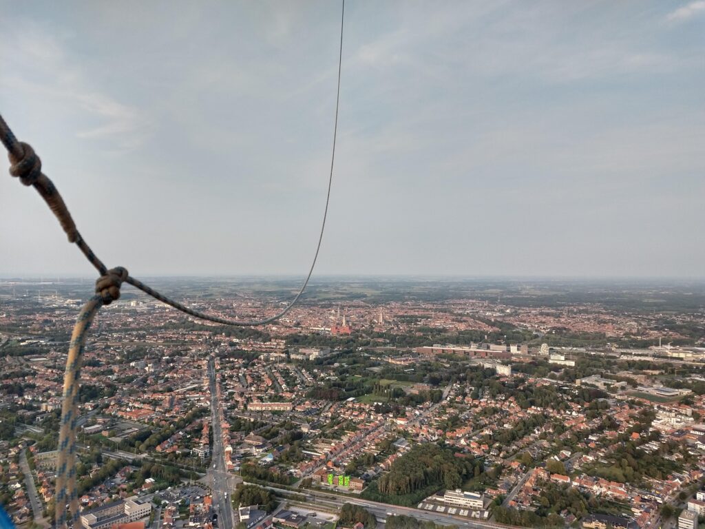 Ballonvaart boven Brugge