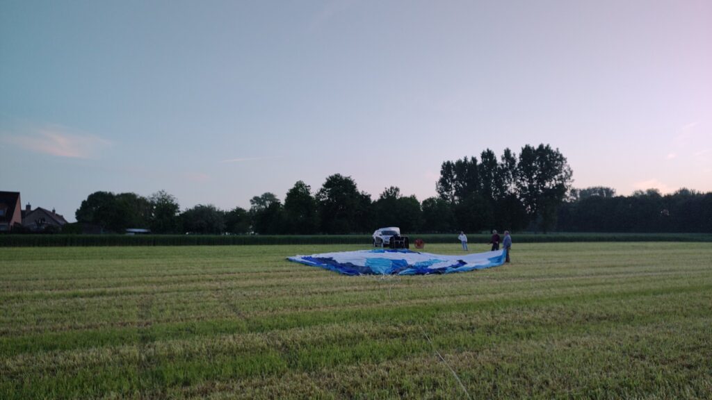 Luchtballon klaarmaken opstijgen