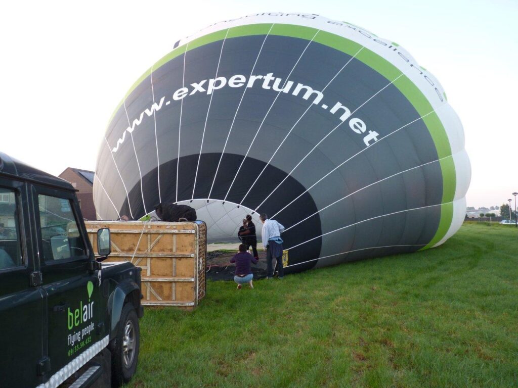 Expertum ballonvaarten aan het ventileren